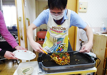 お好み焼きづくり