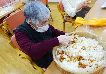 ちらし寿司づくり
