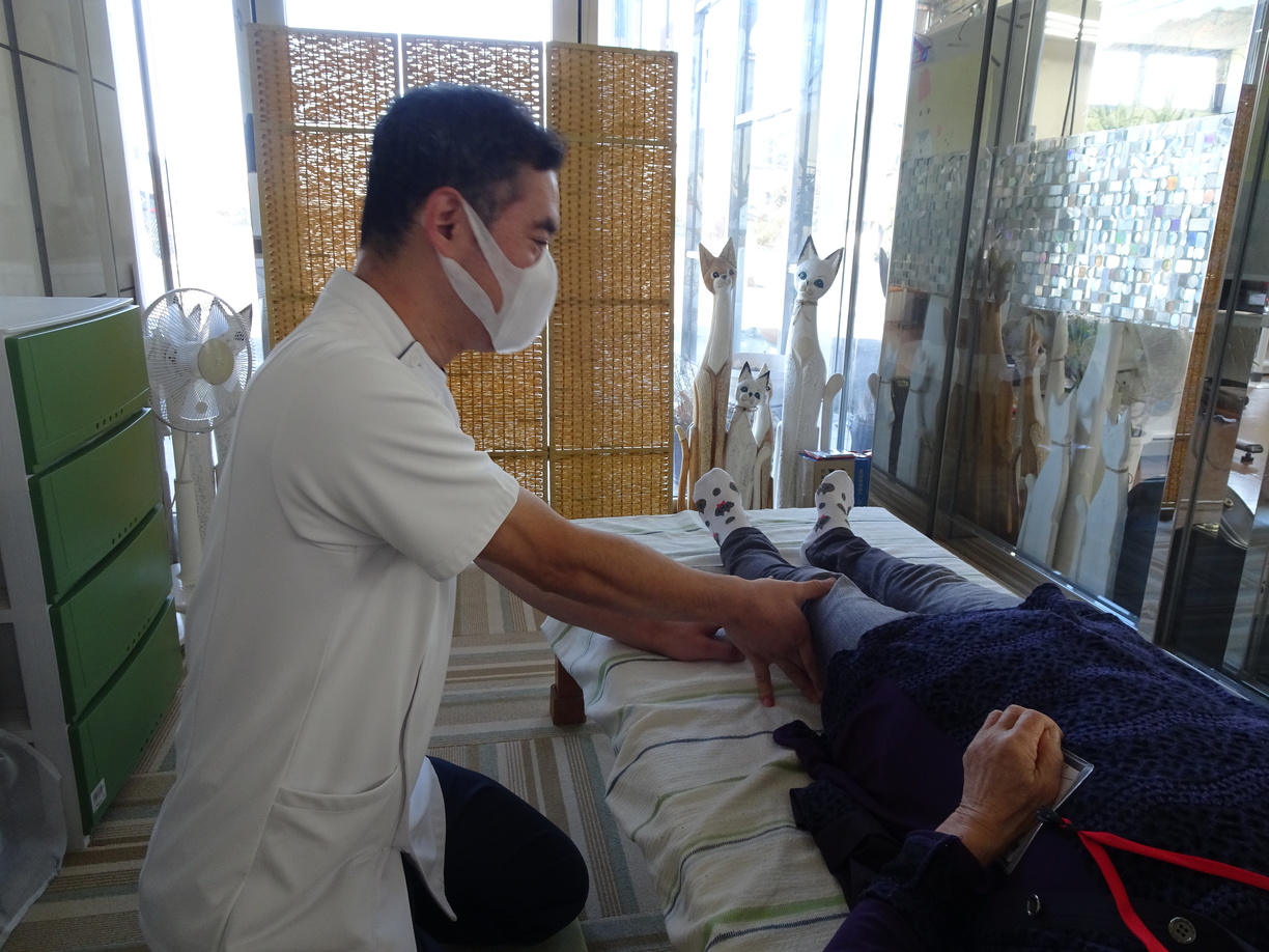 資格を持った職員が行うマッサージは大人気