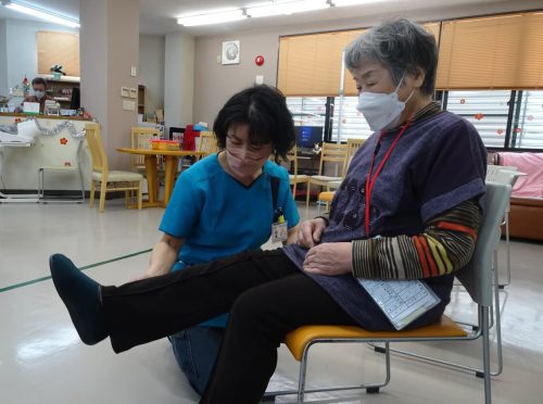 理学療法の様子リハビリセンター ゆうゆう戸手